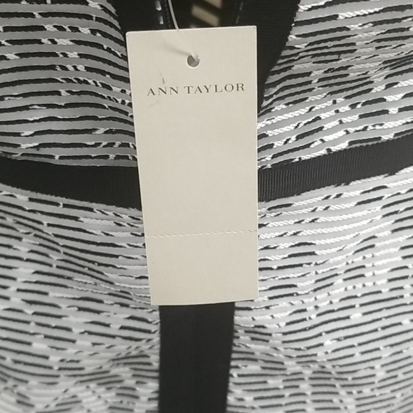 Ann Taylor sleeveless black and white dress - Picture 5 of 6